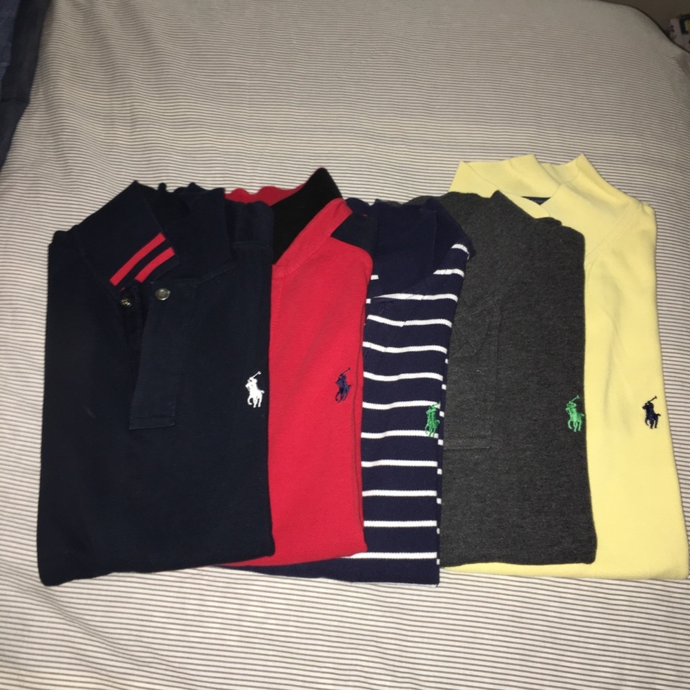 Ralph Lauren Lot of 5 Women’s Polo Shirt size S/M